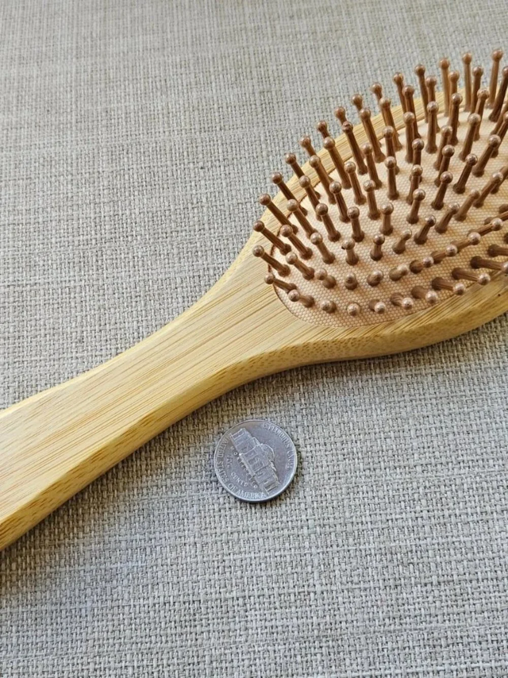 Real Wood Hair Brush Tan Hair Accessories Hair Styling Brush New Unbranded